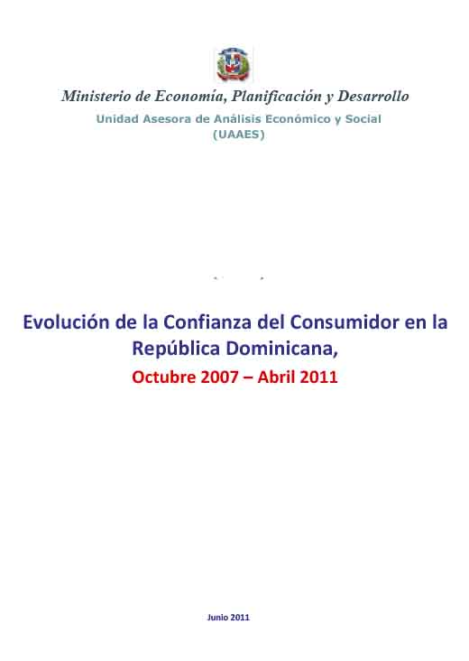 Evolución de la Confianza del Consumidor en la República Dominicana,