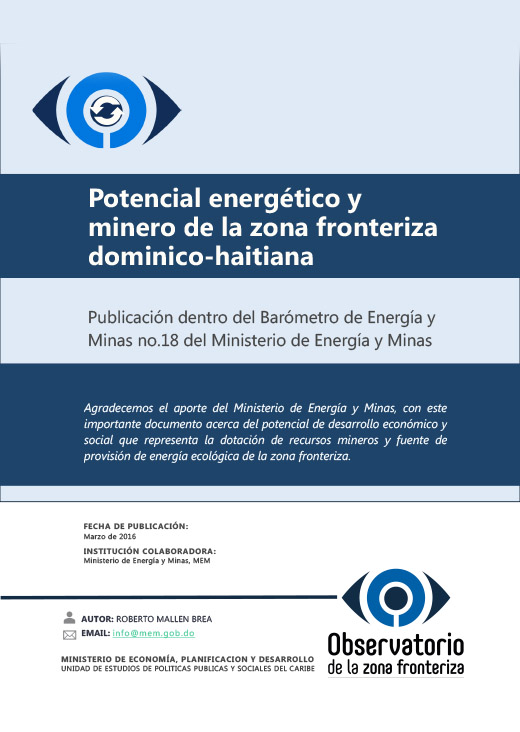 Potencial energético y minero de la zona fronteriza dominico-haitiana