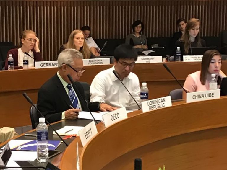 El ministro Isidoro Santana en las plenarias de este foro de la OCDE celebrado en Bangkok, la capital de Tailandia