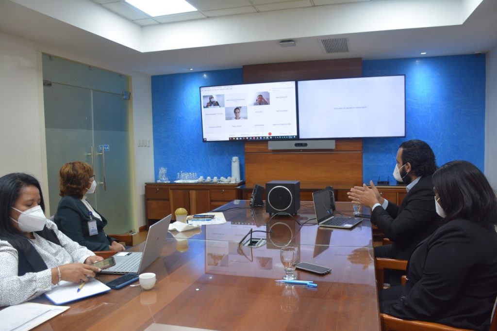 Olaya Dotel, viceministra de Cooperación Internacional del Ministerio de Economía, Planificación y Desarrollo y Ordenadora Nacional de los Fondos Europeos para el Desarrollo, encabeza encuentro con representantes de la delegación de la Unión Europea en República Dominicana.