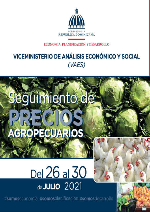 Informe de precios agropecuarios 26 al 30 JULIO