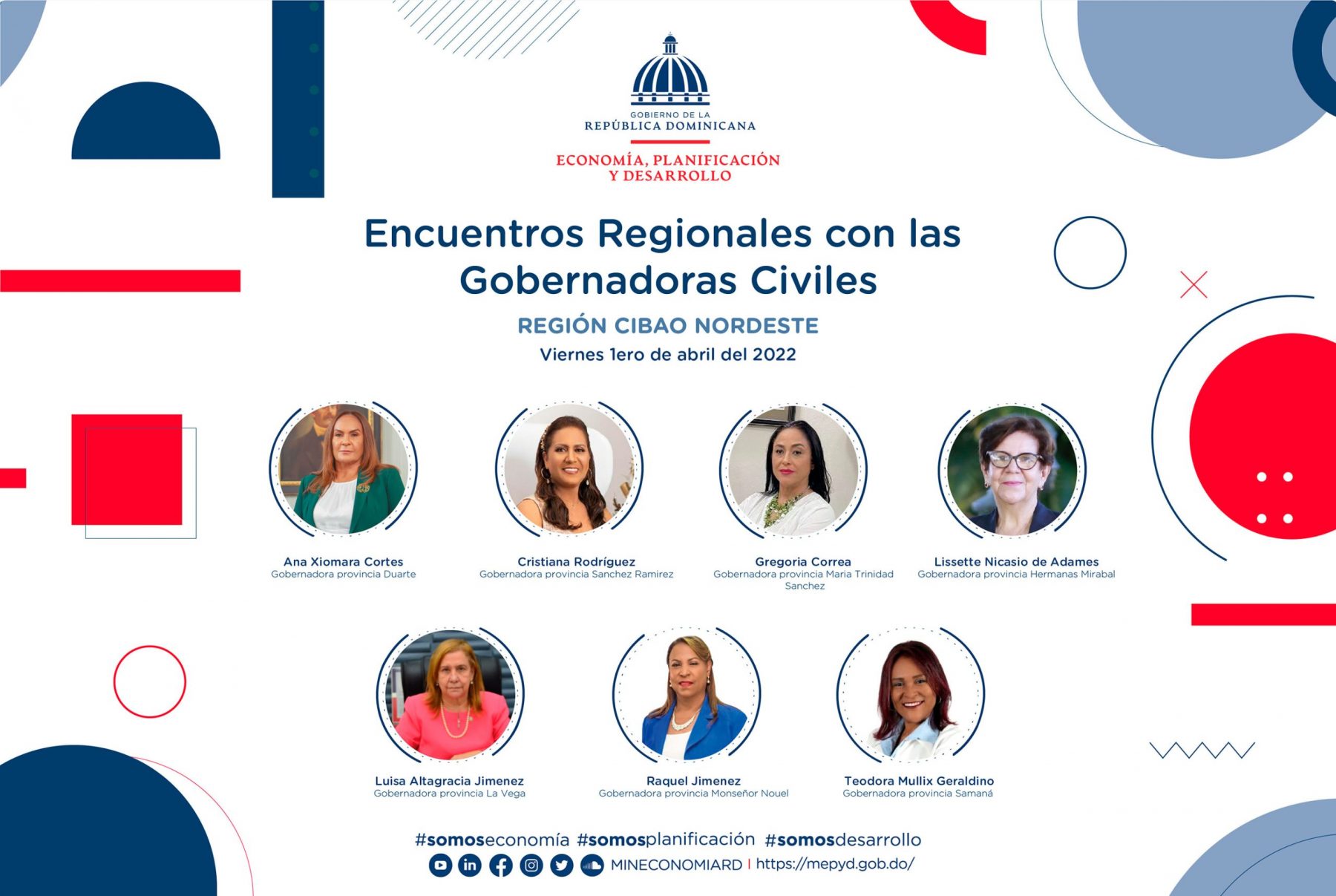 Ministerio de Economía realiza primer encuentro regional con gobernadoras civiles en el Cibao Nordeste