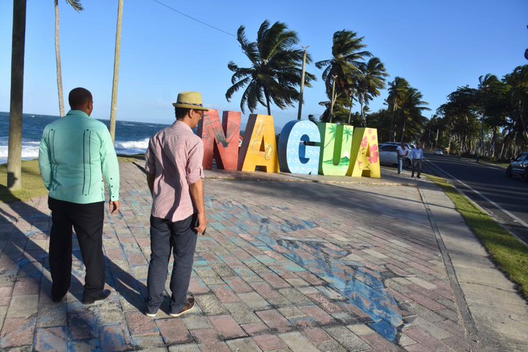 La construcción del Malecón de Nagua, una de las obras priorizadas en los Consejos de Desarrollo.