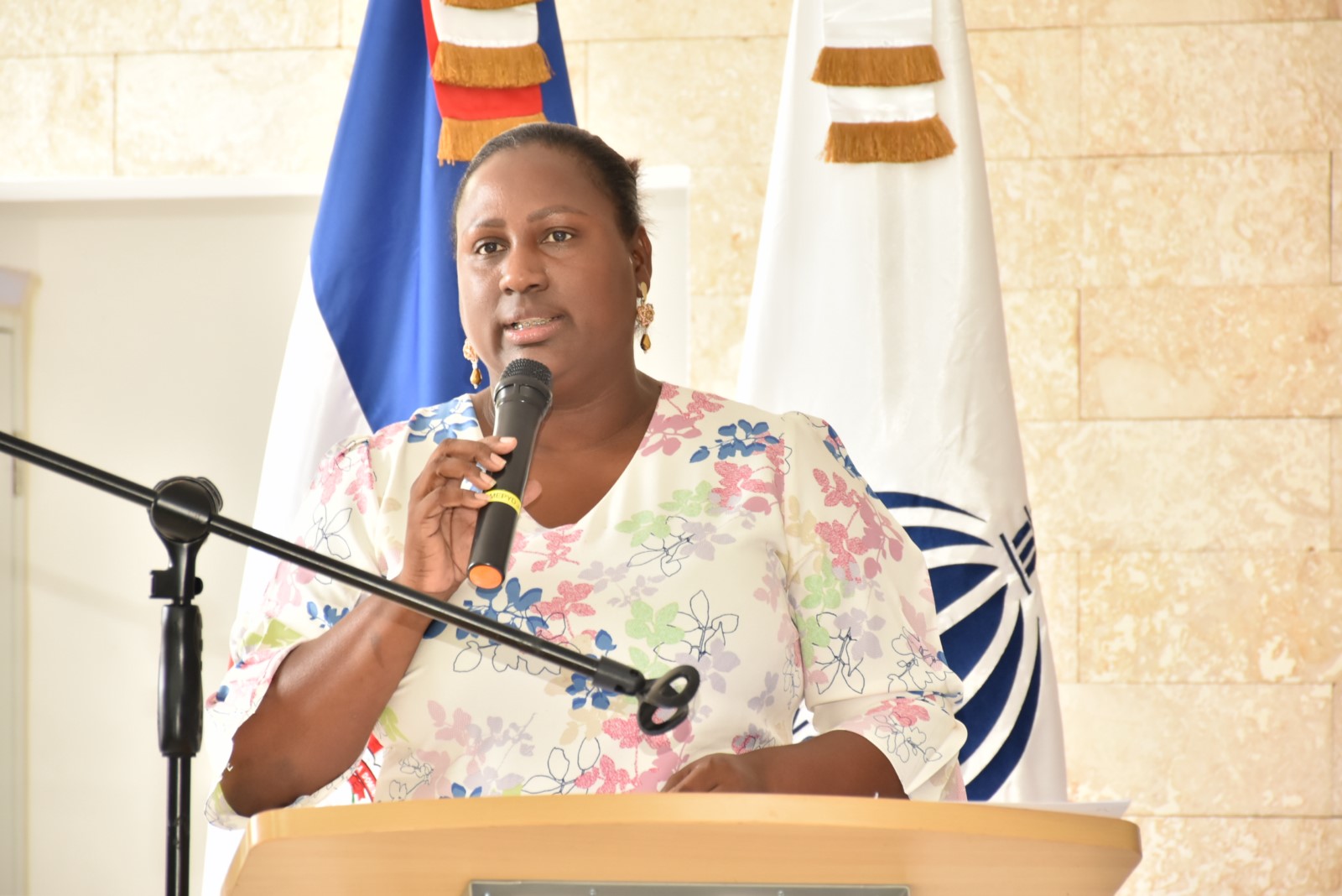 La alcaldesa de Miches, Luz María Mercedes Cabrera, saluda la iniciativa del Ministerio de Economía, Planificación y Desarrollo de generar políticas encaminadas a ordenar los distritos y secciones del municipio de Miches.