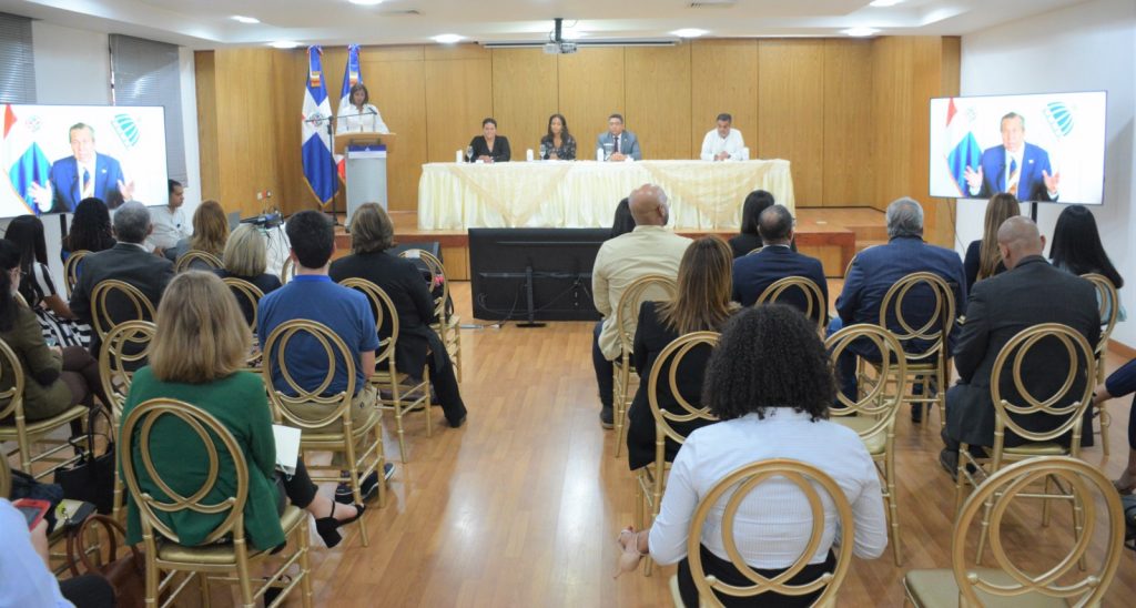 Durante el acto se mostró un audiovisual donde el ministro Orlando Jorge Mera, meses antes de morir, valora labor de la AFD