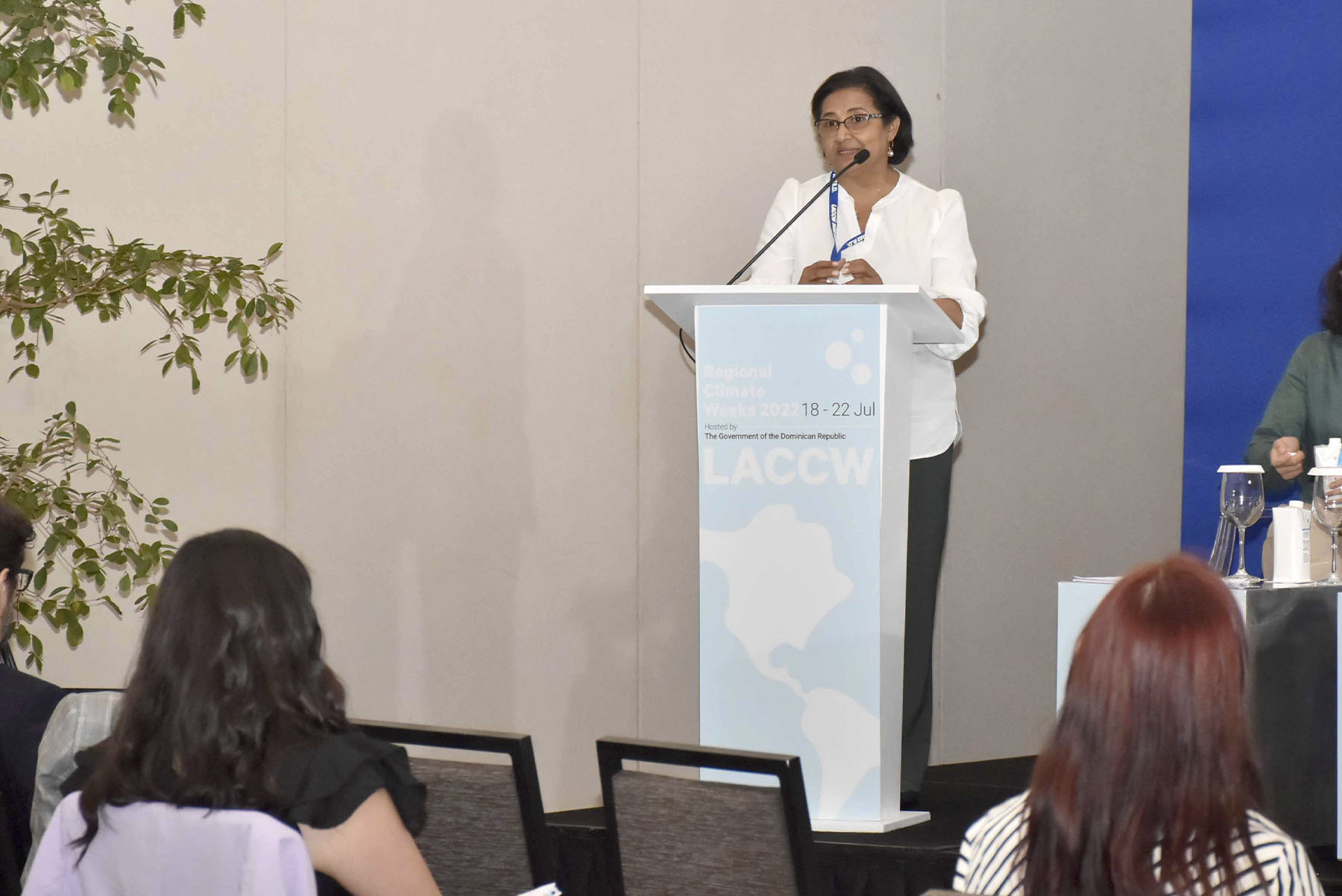 La directora de Gestión del Riesgo de Desastres y Cambio Climático, Mercedes Feliciano.