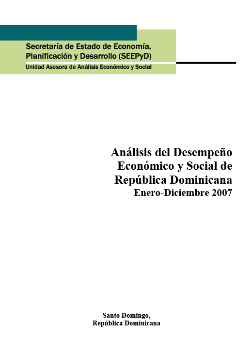 Análisis del desempeño económico y social segundo semestre 2007
