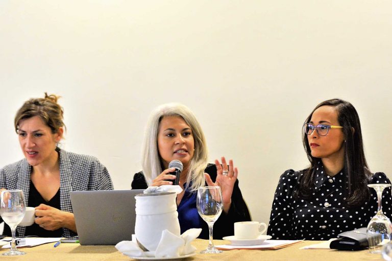 Las palabras de bienvenida al taller estuvieron a cargo de la directora de Cooperación Bilateral del Ministerio de Economía, Planificación y Desarrollo, Clara Aquino Smester.