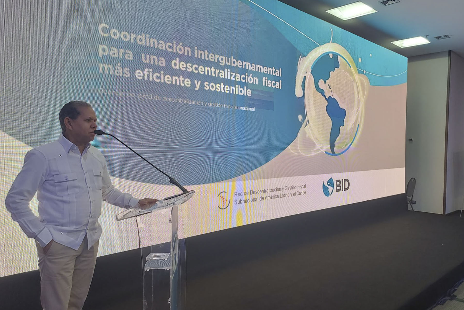 El viceministro de Ordenamiento Territorial y Desarrollo Regional del Ministerio de Economía, Domingo Matías, participa en Brasilia, Brasil, en el Quinto Foro Internacional de la Red de Descentralización y Gestión Fiscal Subnacional de América Latina y el Caribe.