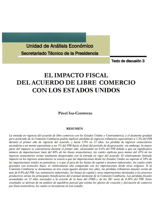 Impacto fiscal del DR-CAFTA