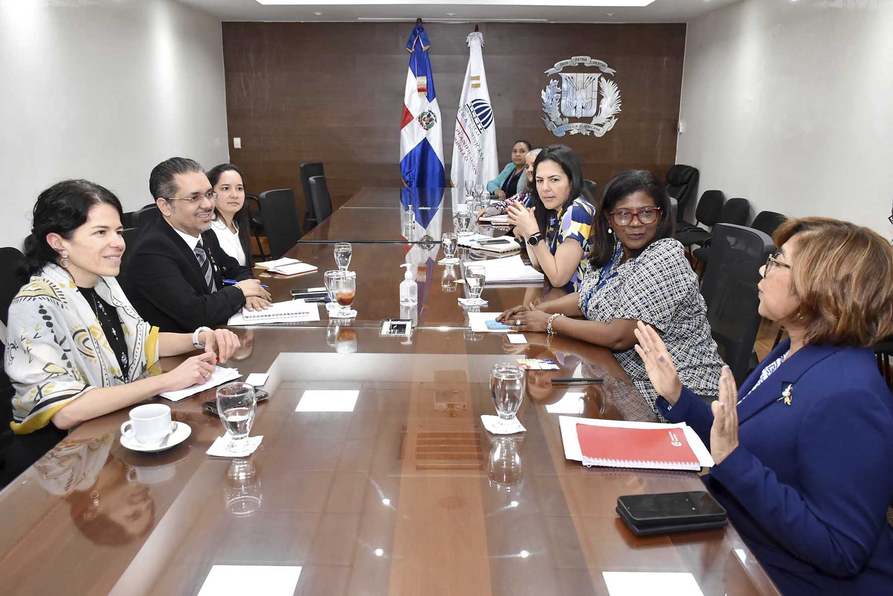 Viceministra Olaya Dotel dialoga con misión de Fondo Mundial