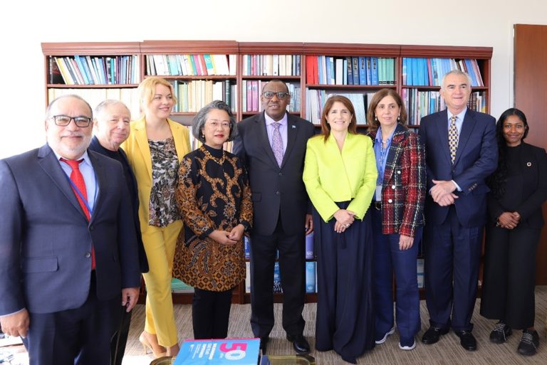 El viceministro de Planificación e Inversión Pública del Ministerio de Economía, Planificación y Desarrollo, Jefrey Lizardo, participa en el evento paralelo "Hacia una sociedad para todas las edades: construyendo solidaridad y equidad entre generaciones".