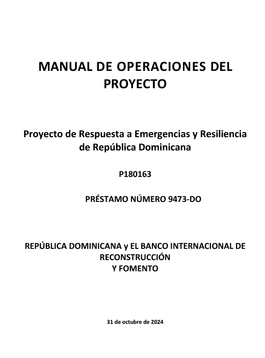 Manual de operaciones