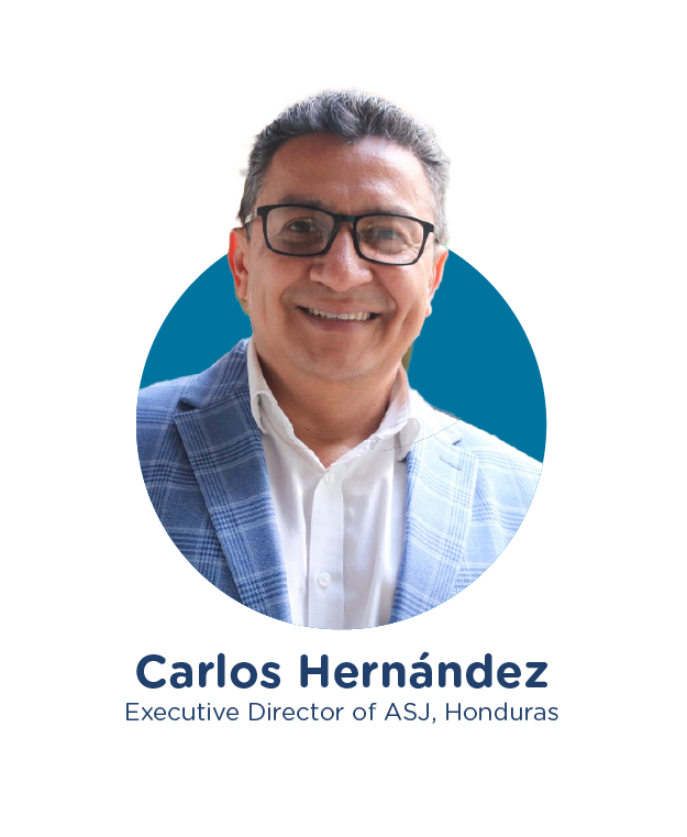 Es cofundador y director ejecutivo de la Asociación para una Sociedad más Justa (ASJ), capítulo en Honduras de Transparencia Internacional, donde se destaca por sus aportes en el diseño de políticas públicas, con una experiencia de más de 35 años en proyectos sociales. Miembro fundador de la asociación Red Viva Honduras. También es uno de los fundadores y fue director de Ministerios Cristianos de Mayordomía (MCM), una organización que brinda educación cristiana, servicios sociales y de salud, y microcrédito para la comunidad de Nueva Suyapa. Tiene estudios en ciencias de la educación de la universidad nacional autónoma de Honduras y gestión de proyectos y gobierno de la pontificia universidad católica del Perú.