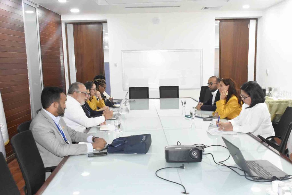 Reunión del viceministro Lizardo con coordinadora de Naciones Unidas