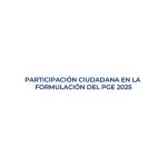Participación Ciudadana en la formulación