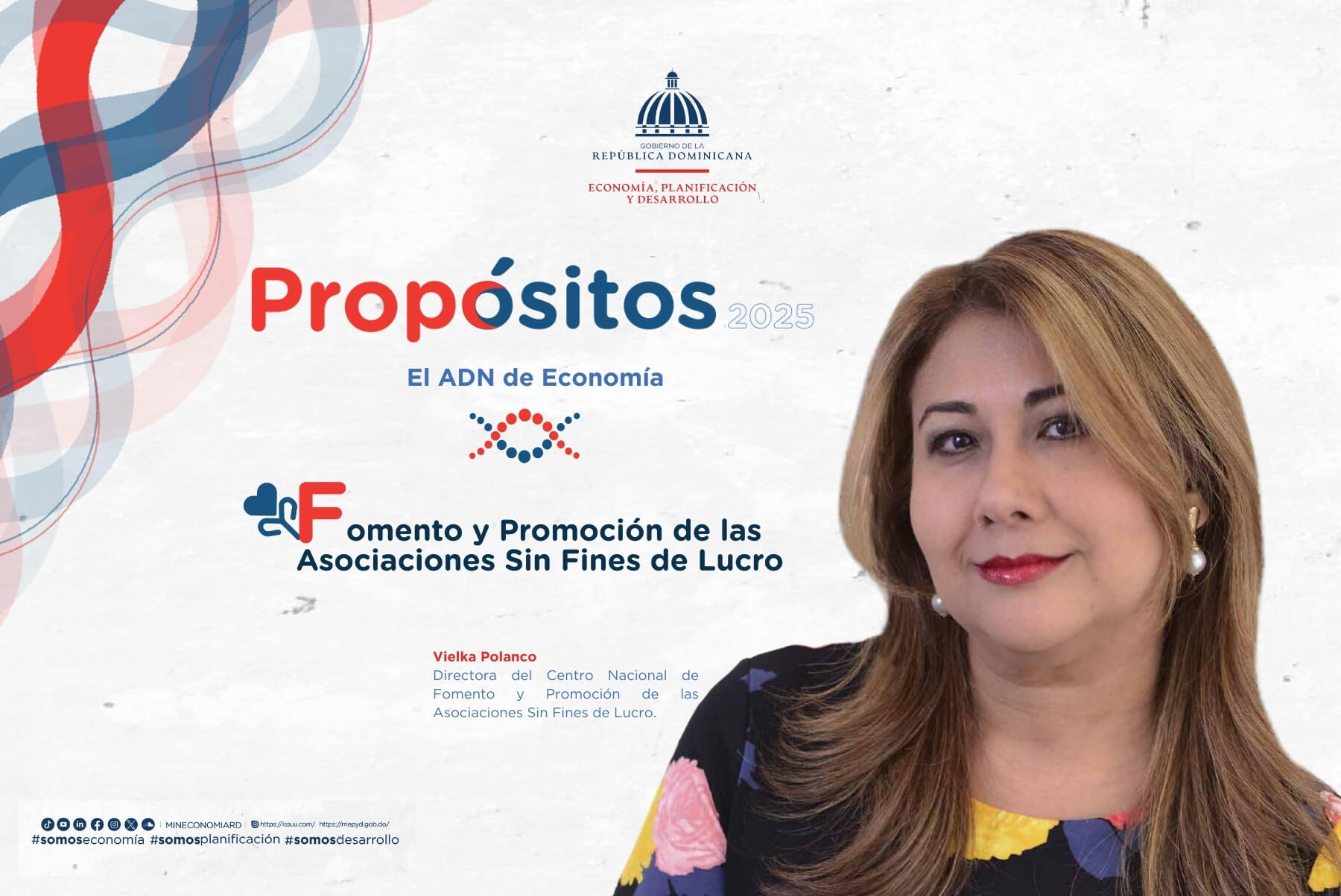 Vielka Polanco, directora del Centro Nacional de Fomento y Promoción de las Asociaciones sin Fines de Lucro (CASFL), del Ministerio de Economía, Planificación y Desarrollo.