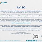La presentación de solicitudes se recibirá única y exclusivamente a través del Sistema Integral de Gestión de las Asociaciones sin Fines de Lucro (SIGASFL) sigasfl.gob.do